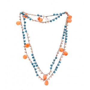 Collana uncinetto con Goccie